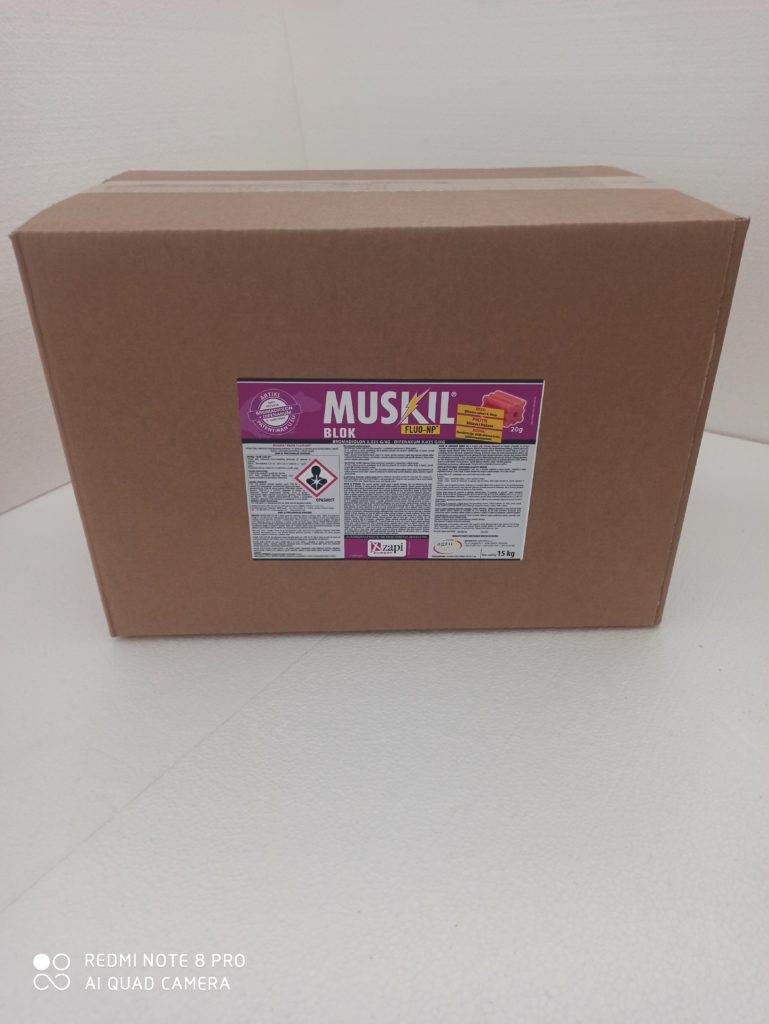 PROFESIONALNI KORISNICI-MUSKIL BLOK  
FLUO-NP 20gr/15kg karton